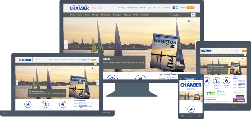 HamptonRoadsChamber.com Rebranding Project
